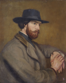 Portrait of Augustus John, R.A., c1898-1900. Creator: Benjamin Evans.