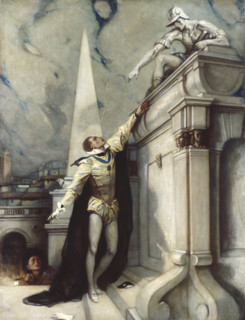Don Juan challenging the Commander, c1928. Creator: Charles S Ricketts.