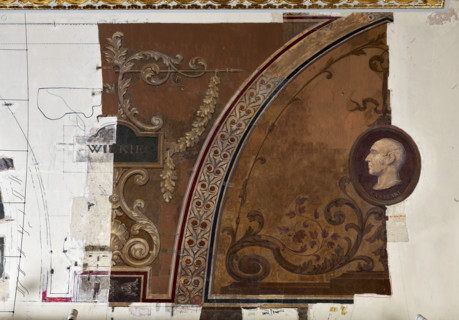 William Kent and John Diblee Crace's decorations to the cove of the Saloon Ceiling, c1891. Creators: John Dibblee Crace, William Kent.