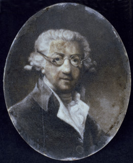 Ivory miniature of Joshua Reynolds, 1792. Creator: Sarah Erskine.