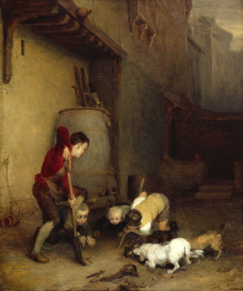 Boys digging for Rats, 1812. Creator: David Wilkie.