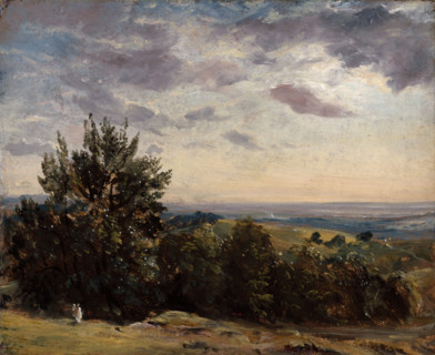 Landscape Study: Hampstead looking West, 1821. Creator: John Constable.