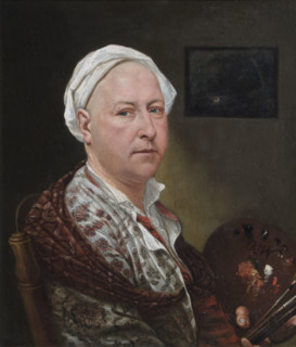 Self-portrait of Richard Wilson, R.A., (1760s or 1770s?). Creator: Richard Wilson.