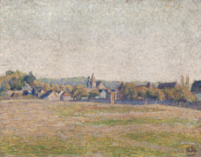 Vue d'Eragny, 1892. Creator: Lucien Pissarro.
