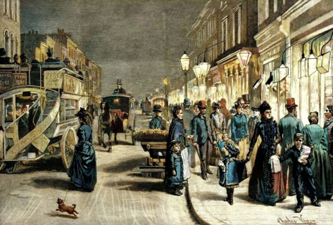 London After Dark, 1895. Creator: Unknown.