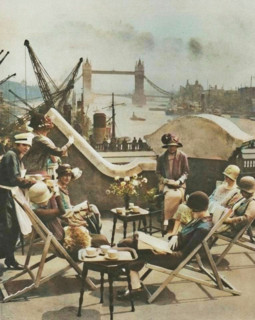 'The Pool from the Roof Garden of the Langbourne Club for City Women', 1920s, (c1935).  Creator: Unknown.