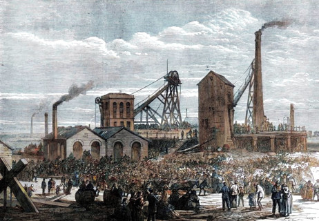 The Astley Deep Pit Colliery, Dukinfield: scene of the late explosion, 1874. Creator: Unknown.