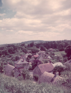 Godshill from the churchyard, Isle of Wight, c1955. Creator: Arthur Charles Kirby Ware.