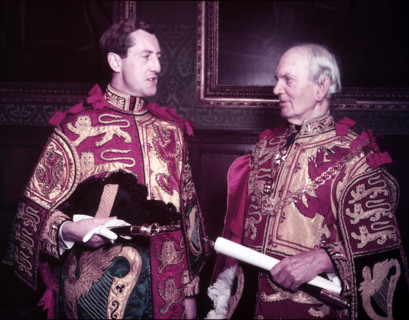 Heralds at St. James's Palace, London, 1953.  Creator: Arthur Charles Kirby Ware.