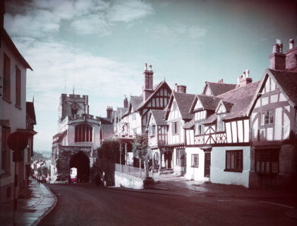 The West Gate and Lord Leycester's Hospital, Warwick, Warwickshire, c1955. Creator: Arthur Charles Kirby Ware.