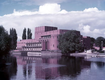 Memorial Theatre, Stratford-upon-Avon, Warwickshire, c1955.  Creator: Arthur Charles Kirby Ware.