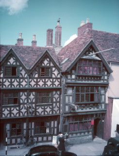 The Talbot Inn and Harvard House, High Street, Stratford-on-Avon, Warwickshire, c1955. Creator: Arthur Charles Kirby Ware.