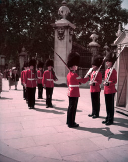 Changing of the Guard, Buckingham Palace, London, c1955. Creator: Arthur Charles Kirby Ware.