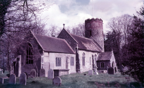 Church of St. Peter and St. Paul, Burgh Castle, near Great Yarmouth, Norfolk, c1955.  Creator: Arthur Charles Kirby Ware.