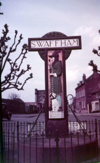 Village sign at Swaffham, Norfolk, c1955-1965. Creator: Arthur Charles Kirby Ware.