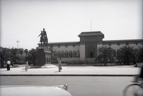 Lyautey Statue and Town Hall, Casablanca, Morocco, c1955. Creator: Arthur Charles Kirby Ware.