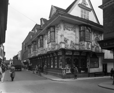 Sparrowe's House, Buttermarket, Ipswich, Suffolk, c1955.  Creator: Arthur Charles Kirby Ware.