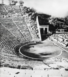 Theatre of Epidaurus, Greece, c1955. Creator: Arthur Charles Kirby Ware.