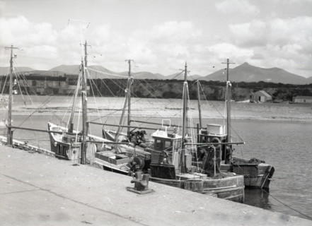 Prawn drifters, Kilkeel Harbour, County Down, Northern Ireland, c1955. Creator: Arthur Charles Kirby Ware.