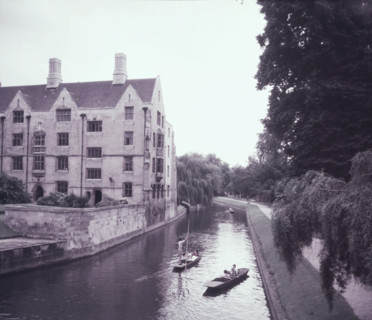 Punting on 'The Backs' at Cambridge, c1955. Creator: Arthur Charles Kirby Ware.