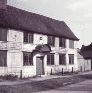 Old house showing pargetting, Newport, Essex, c1955.  Creator: Arthur Charles Kirby Ware.