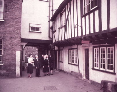 Yard of the Blue Boar, Maldon, Essex, c1955.  Creator: Arthur Charles Kirby Ware.