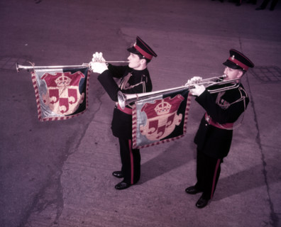 Kneller Hall trumpeters, London, c1953.  Creator: Arthur Charles Kirby Ware.