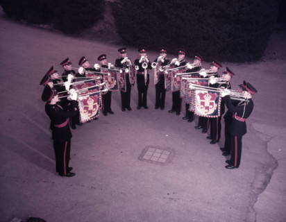 Kneller Hall trumpeters, London, c1953.  Creator: Arthur Charles Kirby Ware.