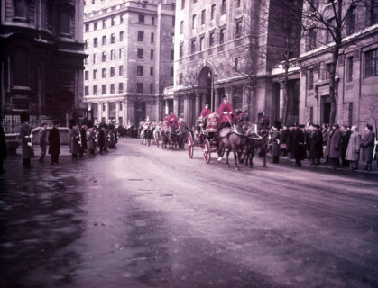 State coaches passing Bush House, Aldwych, London, c1952. Creator: Arthur Charles Kirby Ware.