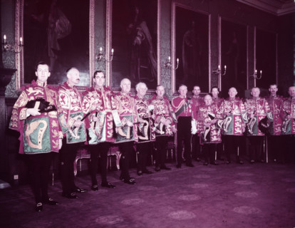 Heralds at St. James's Palace, London, 1953.  Creator: Arthur Charles Kirby Ware.