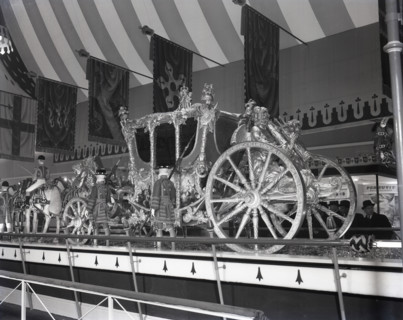 The Gold State Coach on display, London, c1953.  Creator: Arthur Charles Kirby Ware.
