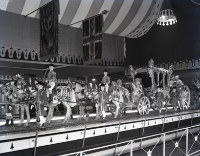 The Gold State Coach on display, London, c1953. Creator: Arthur Charles Kirby Ware.