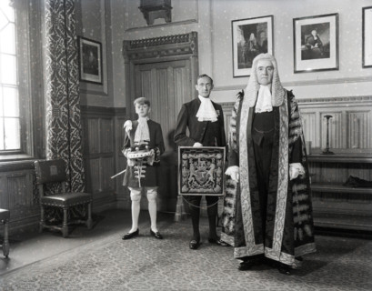 Gavin Simonds, Lord Chancellor, Palace of Westminster, c1953. Creator: Arthur Charles Kirby Ware.