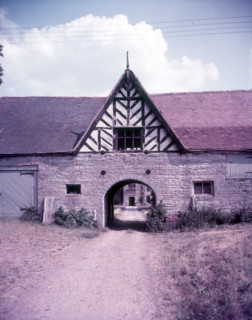 Gateway at Salford Priors, Worcestershire, c1955. Creator: Arthur Charles Kirby Ware.