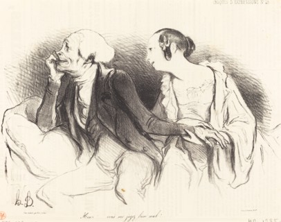 Henri!... vous me jugez bien mal!..., 1838. Creator: Honore Daumier.