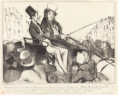 Bertrand, dis donc, s'ils allaient nous faire..., 1838. Creator: Honore Daumier.