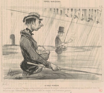 Le vieux pécheur, 1839.  Creator: Honore Daumier.