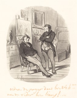 Inconvénient d'envoyer un mauvais tableau à l'exposition, 1848. Creator: Honore Daumier.