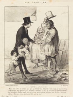 La carotte de l'élection, 1844. Creator: Honore Daumier.
