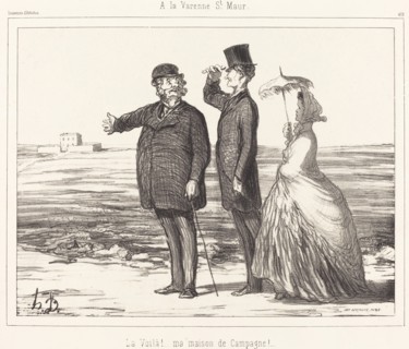 À la Varenne - St-Maur, 1862. Creator: Honore Daumier.