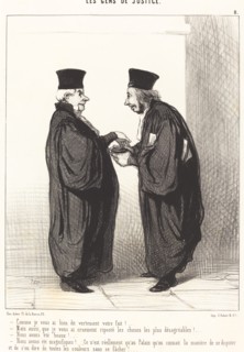 Comme je vous ai bien dit vertement votre fait!, 1845. Creator: Honore Daumier.