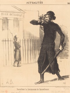 Surveillant la Commission de Surveillance, 1851. Creator: Honore Daumier.