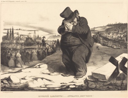Enfoncé Lafayette!... Attrappe, mon vieux!, 1834. Creator: Honore Daumier.