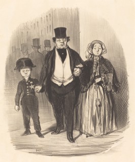 Un Jeune homme qui est l'espoir... de la famille Badinguet, 1846. Creator: Honore Daumier.