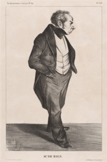 M. de Rigny, 1833. Creator: Honore Daumier.
