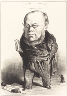 Proudhon, 1849. Creator: Honore Daumier.