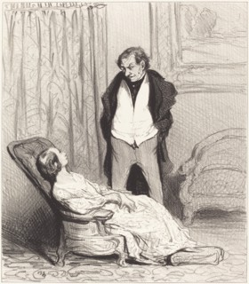 Carotte de l'écrin, 1844. Creator: Honore Daumier.