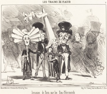Invasion de Paris par les Bas-Normands, 1852. Creator: Honore Daumier.