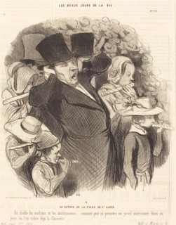 Le retour de la foire de St. Cloud, 1845.  Creator: Honore Daumier.