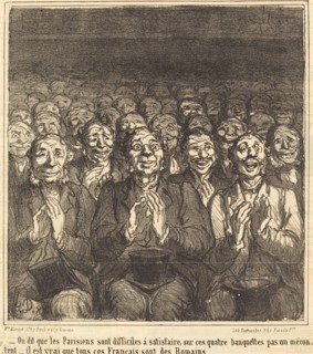 - On dit que les Parisiens sont difficiles à satisfaire,..., 1864. Creator: Honore Daumier.